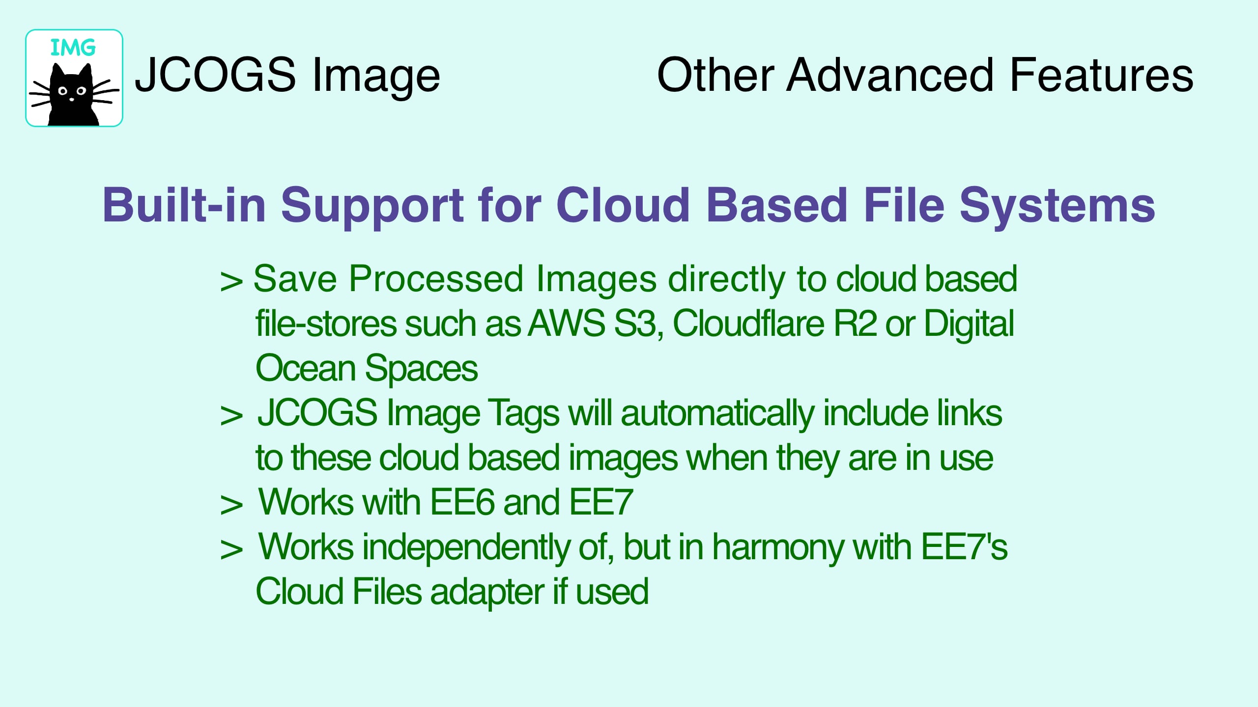 Built in support for S3 Cloud Storage