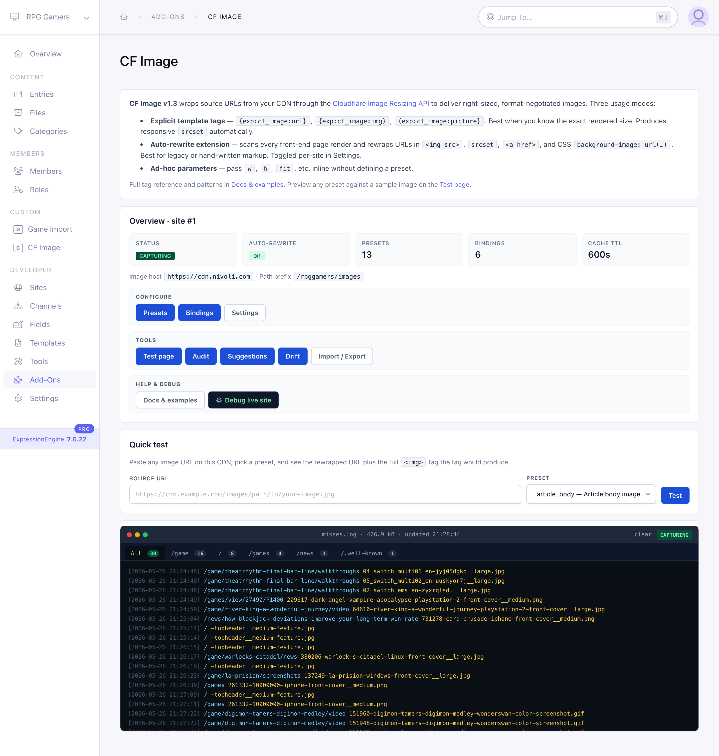 CF Image | Add-ons | ExpressionEngine